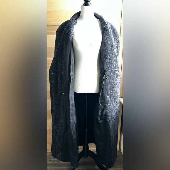 Women/Mens Charcoal Trench Coat made in Romania with wool, unisex - Picture 12 of 12